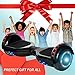 NHT Hoverboard Electric Self Balancing Scooter Hover Board with Build in Hover Board LED Running Lights Safety Certified (Black)