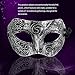 Cool Men Fighter Masquerade Face Mask for Ball Party/ Halloween (Silver)