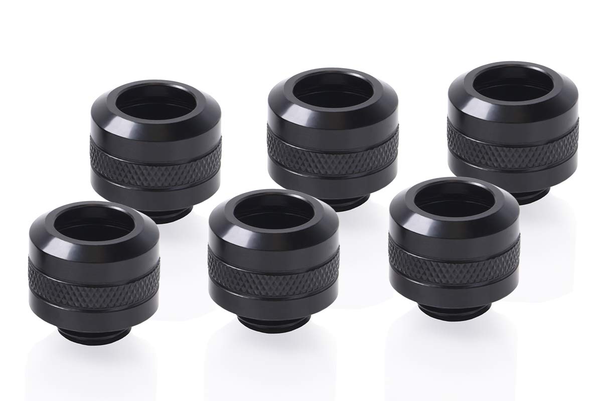 Alphacool Eiszapf. PRO 13mm 6erPack bk | HardTube Fitting G1/4-1017626