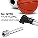 Mini Bike Pump | Lanlan Tire Pump Quickly Easily Fix Bicycle Tires with Glueless Puncture Repair Kit 2xScrews 1xBall Needle 2xBalloon Attachment High Pressure Portable Bicycle Tire Inflator