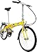 Ford by Dahon Convertible 7 Speed Folding Bicycle, Yellow