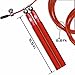 Garage Fit Speed Jump Rope - Cable Jump Rope - Speed Rope - Jumping Ropes for Fitness with Carry Bag (Red)