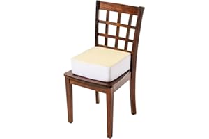 CAREACTIVE Comfort Finds Rise with Ease Seat Cushion - Thick Firm Chair Cushion Booster - Extra Thick Foam Pad for Home, Patio, Office and Car Seats - Extra Supportive Lift - 14 X 14 X 5 (Sherpa Cream) …