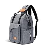 Diaper Bag Backpack Multi-Function, Corspake Waterproof Travel Insulation Handbag Nappy Bag with Stroller Straps - Large Capacity, Stylish and Durable for Baby Care (Grey)