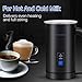 VIVREAL Steamer Electric Milk Frother, 1.2oz, Black