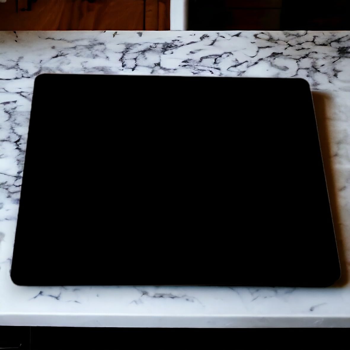 Standard Black Rectangle Worktop Savers - 3mm Thick Acrylic