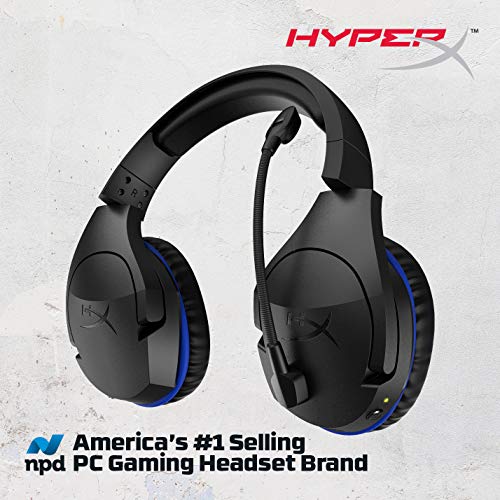 HyperX Cloud Stinger Wireless - Gaming Headset with Long Lasting Battery up to 17 Hours of Use, Immersive In-Game Audio, Noise Cancelling Microphone, Comfortable Memory Foam, and Designed for PS4