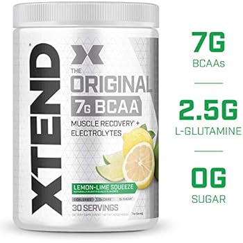 XTEND Original BCAA Powder Lemon Lime Squeeze | Sugar Free Post Workout Muscle Recovery Drink with Amino Acids | 7g BCAAs for Men & Women| 30 Servings