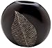 Gifts & Decor 57071590 Carved Leaf VASE, Black