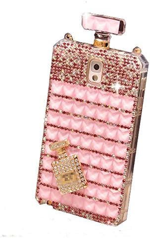 Sasa(TM) Samsung Galaxy S9Plus Case,Fashion Bonzer Bling Diamond Crystal Perfume Bottle Chain Handbag Case Cover for Samsung S9Plus (Pink)