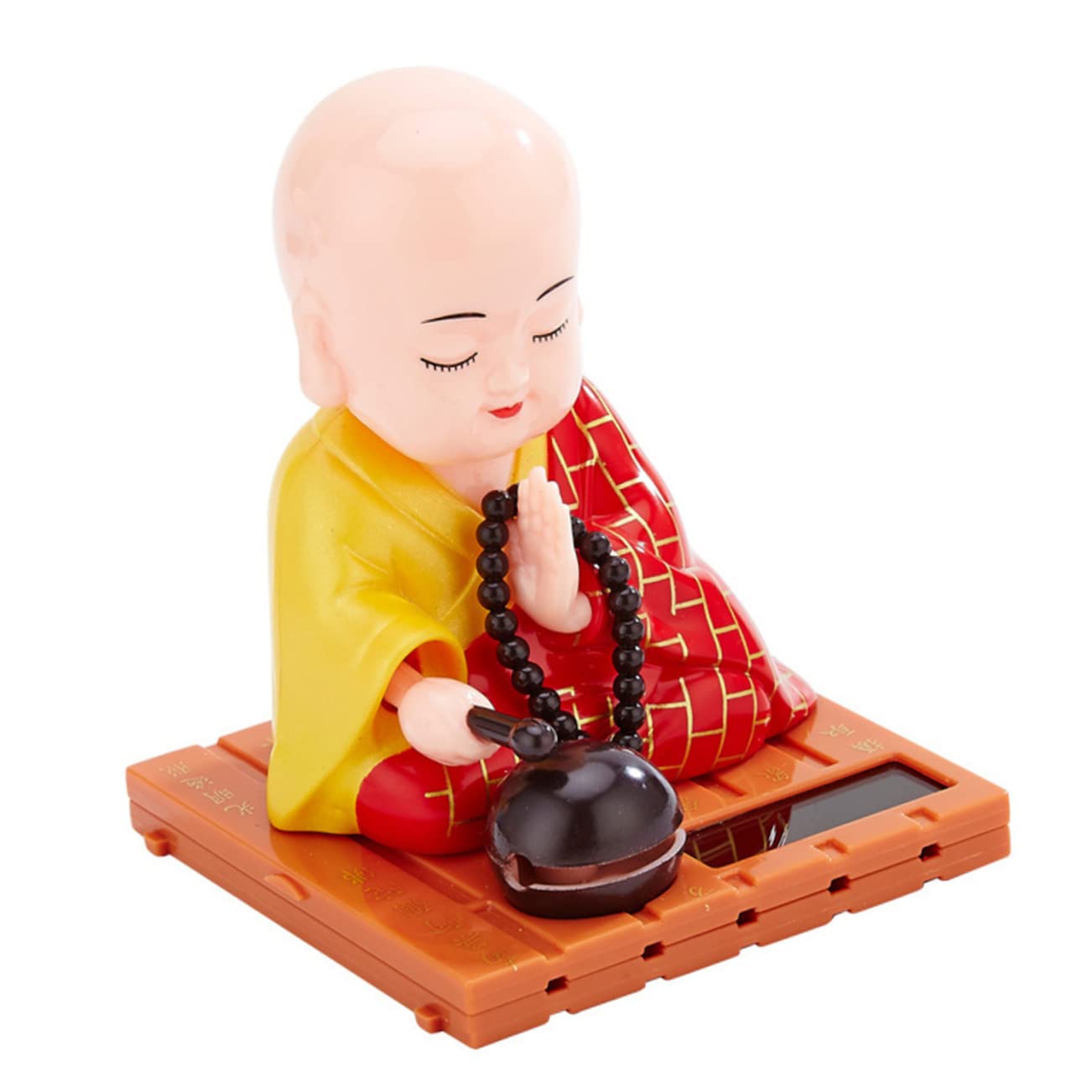 STOBOK Mini Buddha Statue, Small Monk Figurines Crafts Monks Figurine Car Dashboard Decoration Mini Figurine Statue Decoration for Table Office Home