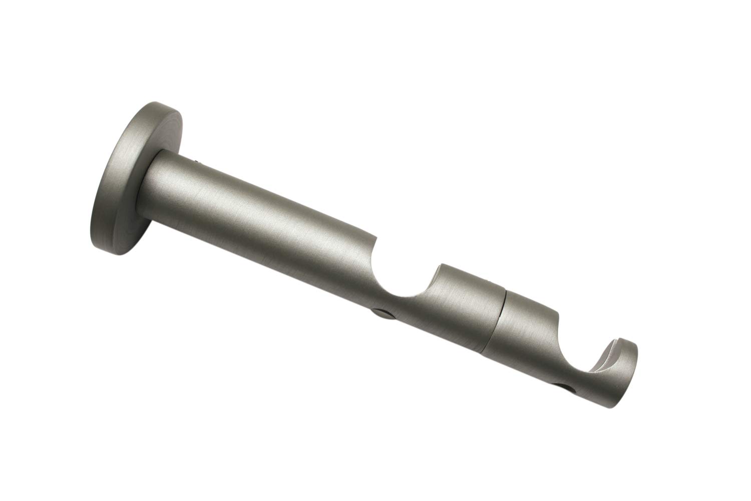 Gardinia Combination support 2 barrel open for diameter 19 mm silver 9/6 cm, Metal, 9/6 cm