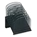 Safco Onyx Desk Organizer, 8 Tiered Vertical Compartments, Office and Classroom Mailbox , Paper and Mail Sorter, Steel Mesh, Black