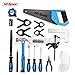Hi-Spec 28 pc Children’s Tool Set and Storage Box with Real Hand Tools, Accessories and Eye Protection for Home DIY, Decorating and Woodworking in Convenient Storage Box(Blue)- Great Kid's Gift Idea