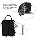 Veegul Wide Open Multipurpose Travel Backpack Lightweight Casual Daypack 18L Black