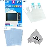 JW LCP-HX90V 2 Kits Low Reflection Anti-smudge High Transmission Perfect Cutting LCD Guard Film Display Screen Protector For Sony DSC-HX90V WX500 + JW emall Micro Fiber Cleaning Cloth
