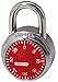 Master Lock 1504D Locker Lock Combination Padlock, 1 Pack, Red