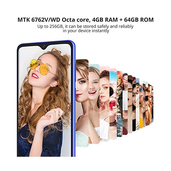 Mobile-Phone-Blackview-A80Plus-4G-Smartphone-SIM-Free-Phones-Unlocked-4GB64GB-Android-10-Phone-649-inches-Waterdrop-Screen13MP-Quad-Camera4680mAh-NFC-FaceFingerprint-Unlock-Blue Blackview Mobile Phone, A80Plus 4G Smartphone SIM Free Phones Unlocked, 4GB+64GB, Android 10 Phone, 6.49 Inches…