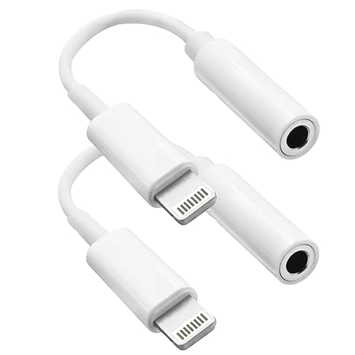 Apple MFi Certified] Pack for iPhone Headphones Adapter
