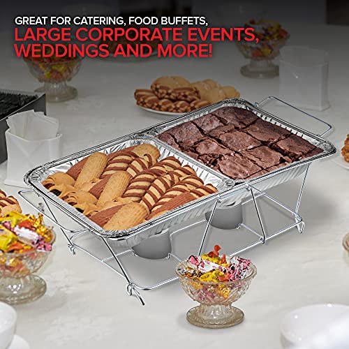 Chafing Dish Buffet Set Disposable 21 x 13 (5 Pack) 9 x 13 (10 Pack