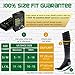 BAMS Premium Bamboo Compression Socks for Men & Women - Antibacterial 20-30 mmHg Graduated Knee-High Sock with Hypoallergenic Odor-Kill Technology for Running, Sports, Travel, Maternity (1 Pair)