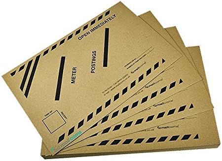Mailcoms Late Meter Mailing Posting Envelopes with Extra Strong Gummed Adhesive - C4 Size, 381 x 254 mm - Pack of 25, 50, 100, 200, 250 (100)