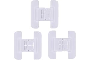 ONGAHON Fridge Lock,3 Pack Cabinet Locks Baby Proofing, Refrigerator Lock with Hidden Dual Button Design,Drawer Locks Baby Proofing,Ultra-Strong Adhesive, Easy to Remove Without Residue, No Drilling Required