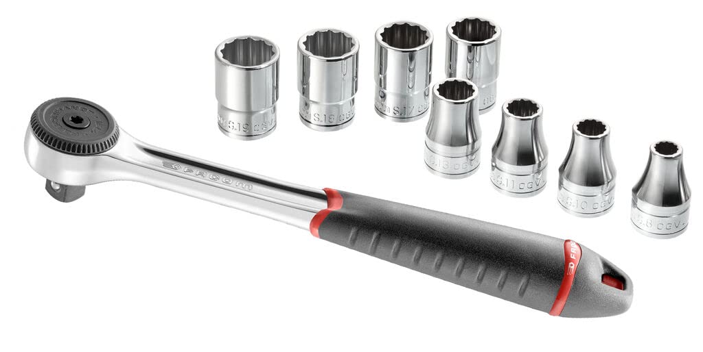 Facom S.4PG Screw Kit 1/2-Inch 9 Tools