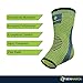 Benmarck Ankle Compression Sleeve, Plantar Fasciitis Sock, Foot Arch and Achilles Tendon Support Brace for Running for Men and Women by (Fjord Blue, Unisize)