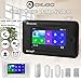 DIGOO DG-HAMA Alexa Wireless Home and Business Security Alarm System, 433MHz GSM&WIFI Smart Security System DIY Kits, Burglar Alarm With Full Touch Screen,Auto Dial and APP Remote Control,Black