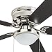 Harbor Breeze Armitage 52-in Brushed Nickel Indoor Flush Mount Ceiling Fan with Light Kit