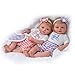 The Ashton-Drake Galleries Mayra Garza Lifelike Poseable Twin Baby Doll Set with Baby Bunting