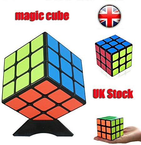 Kids Rubiks Cube Fun Original Toy Rubic Magic Mind Game Classic Rubix Puzzle 3X3