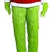PONGONE Grinch Pants Green Bottoms with Fur Long Trousers Warm Fuzzy Pajama Sleep Pants XL