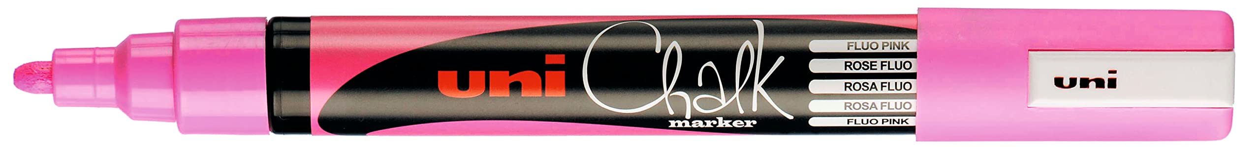Uni-ball PWE-5M Chalk Marker - Medium Bullet Tip - Pink - 1.8mm to 2.5mm