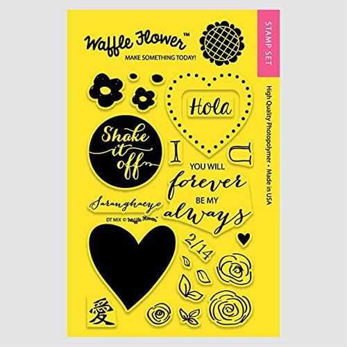 Waffle Flower Crafts Clear DT Mix Stamps, 4 x 6