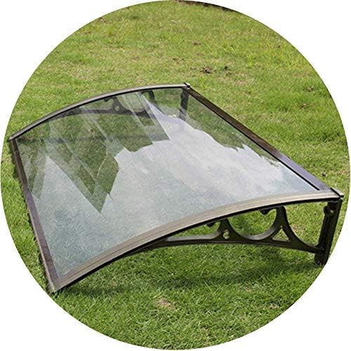 Yyqiang ドアオーニング雨キャノピー屋外屋根と雪前面保護アーチデザイン防水ミュートアンチ