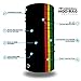 Hoo-Rag - High Performance 100% Moisture Wicking Polyester Microfiber Multi-Functional Face Mask & Neck Cover - UPF 30 - One Size Fits Most - Rasta Stripe