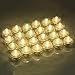 Submersible LED Lights, Waterproof Wedding Underwater LED Tea Lights Candles for Centerpieces/Party/Christmas Set of 24, Warm White