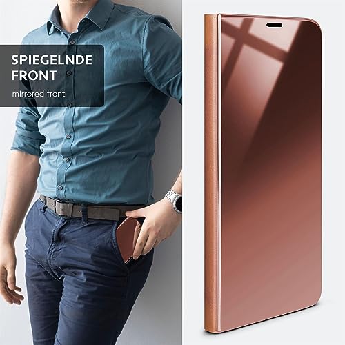 MoEx® Slim Protective Case Compatible with Huawei P10 Lite | Transparent Tinted Glass, Rose Gold