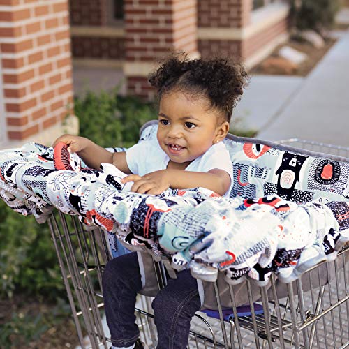 Travel Bug Baby & Toddler 2-in-1 Reversible Cover for Shopping Carts & Restaurant High Chairs - Thumbnail 5