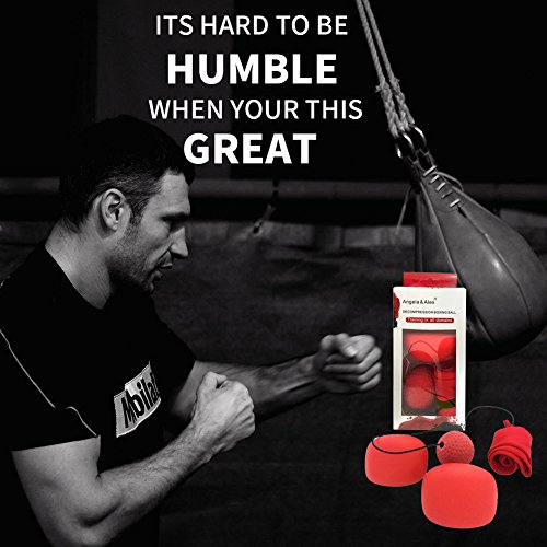 Angela&Alex Boxing Fight Ball, Reflex Ball Speed Reaction Train Equipment Fitness Accessories