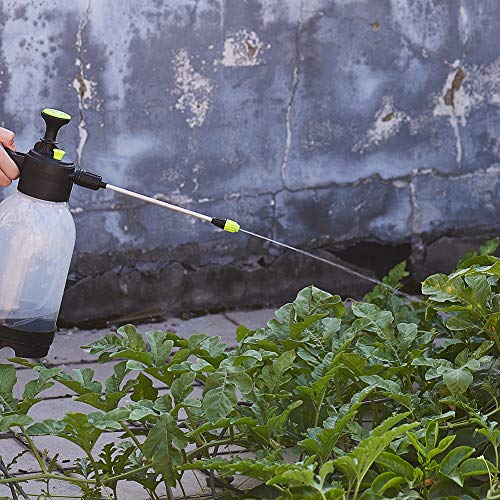 Jscarlife Pump Pressure Sprayer, 0.5 Gallon Garden Sprayer & Mister for Water, Herbicides, Pesticides, Fertilizers, Mild Cleaning Solutions and Bleach Yellow