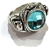 Tckyi Vintage Pirates Skull Ring Captain Jack Death Sparrow Ring Cosplay Props Hallowmas Costume Accessories