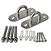 Alise Ceiling Hook Heavy Duty Top Hook Swing Hooks for Yoga Hammock Fan Chandelier Swing Marine Boat Application Sandbag Bag,4-Inch Length Stainless Steel 1 Pair
