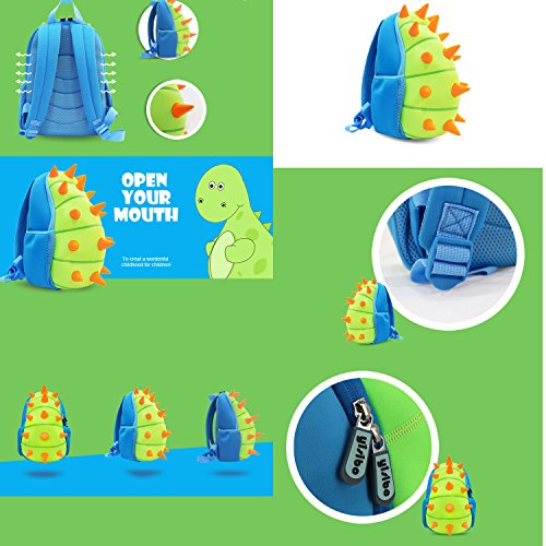 YISIBO Waterproof Kids Backpack 3D Dinosaur Cartoon School Sidesick Bags Toddler Backpacks