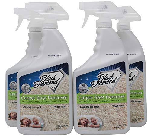 Carpet & Upholstery Cleaner: This Fast Acting Deep Cleaning Spot & Stain Remover Spray Also Works Great on Rugs, Couches and Car Seats. (4-quarts)