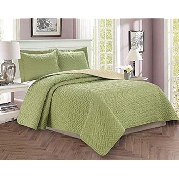 Amazon.com: Celine Linen Luxury 3-Piece Bedspread Coverlet