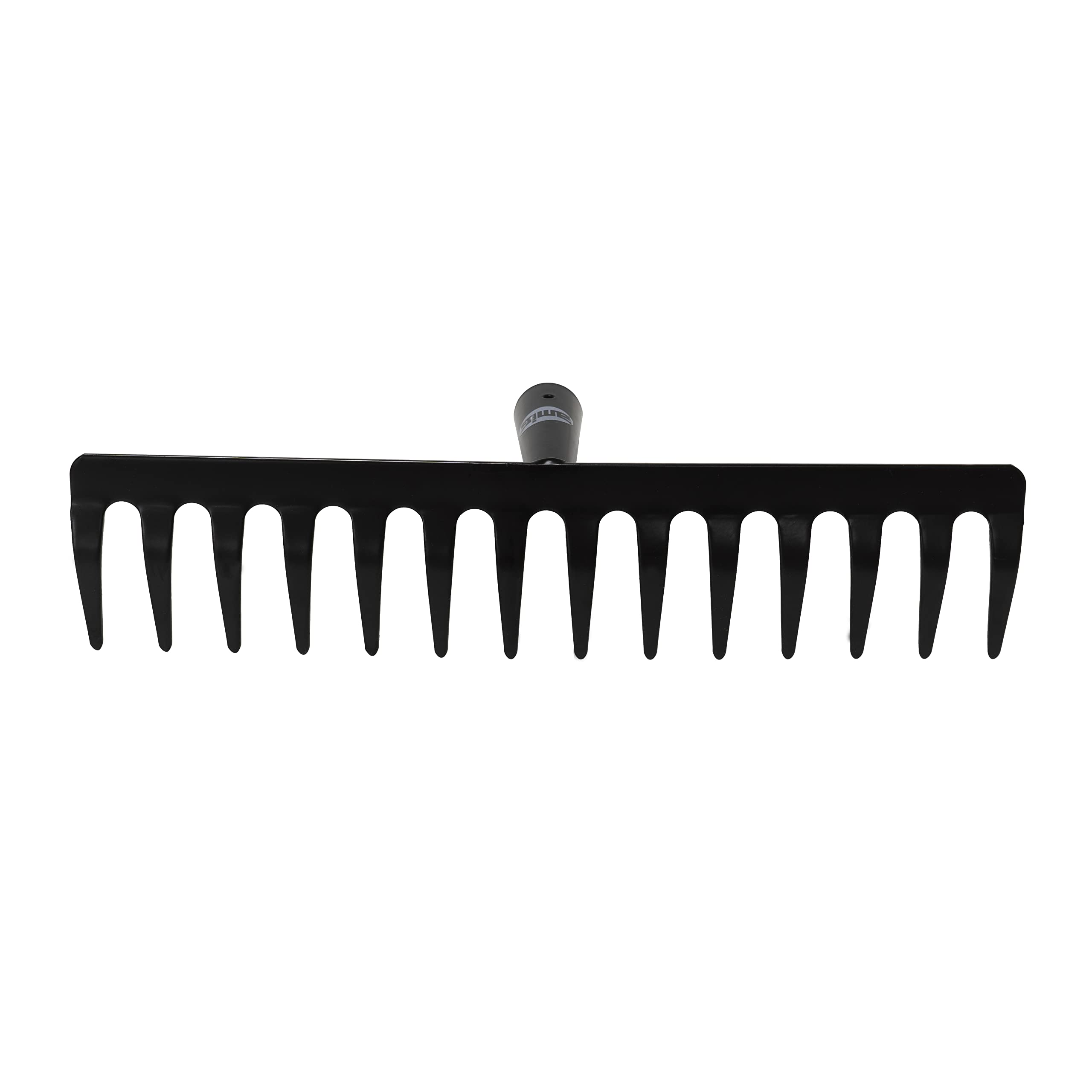 Amig - Garden Rake | Steel Metal Rake with 10 Heavy Duty Teeth for Raking and Working the Earth | Tools for Vegetable Gardening and Gardening in Black | Dimensions: 250 mm