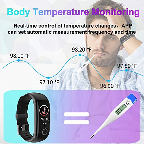 fitness tracker with body temperature sensor